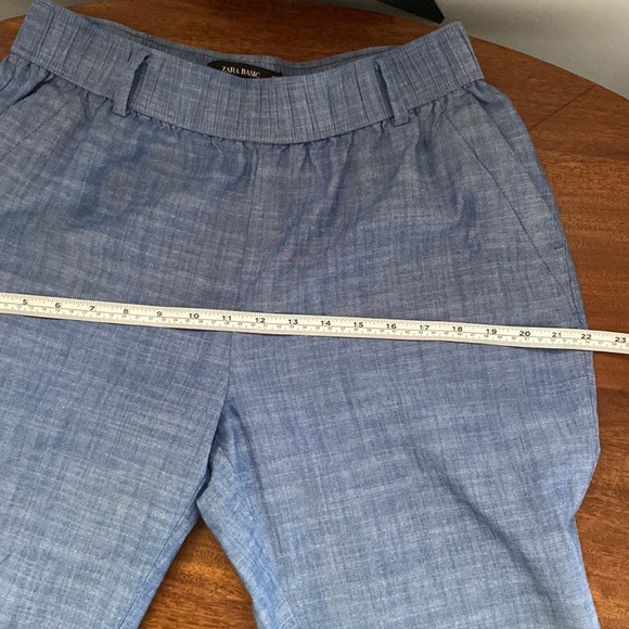 Zara Basic pant Size M 100%Cotton Side pockets elastic waist. - Picture 5 of 8